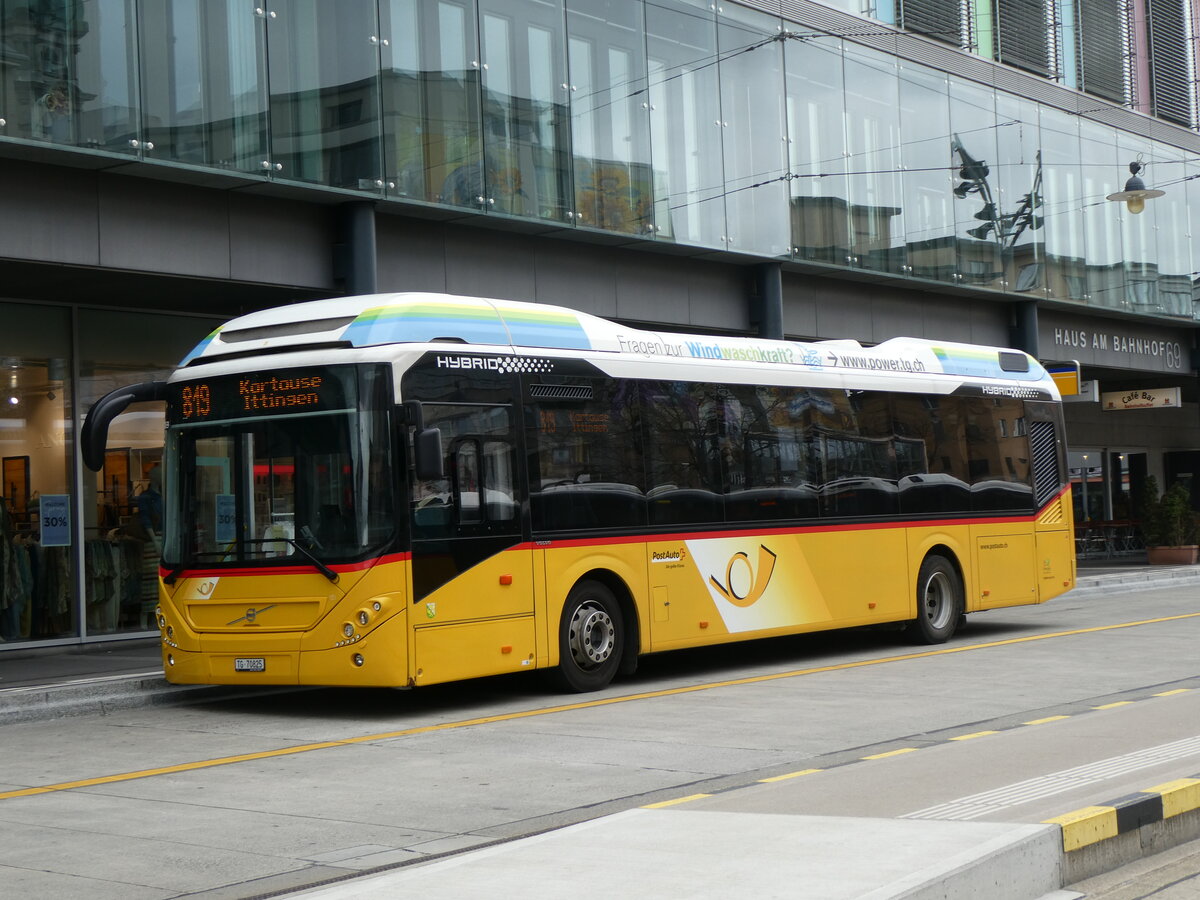 (261'122) - PostAuto Ostschweiz - TG 70'825/PID 10'469 - Volvo am 9. April 2024 beim Bahnhof Frauenfeld
