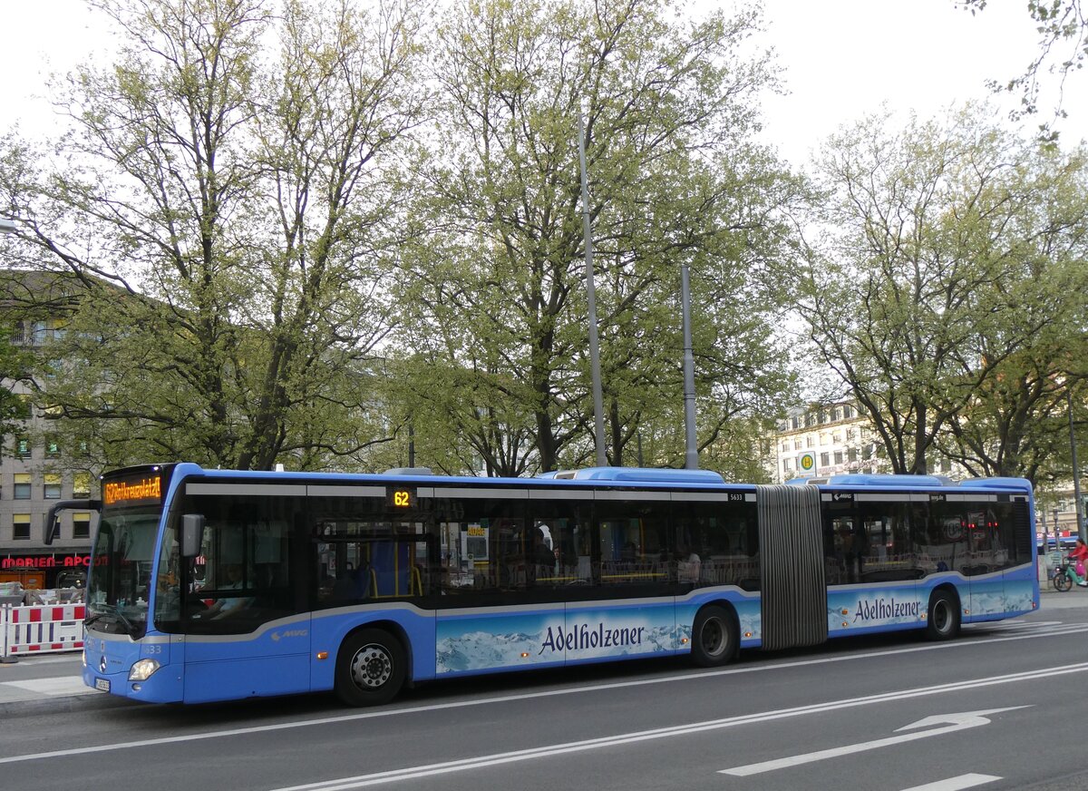 (261'432) - MVG Mnchen - Nr. 5633/M-VG 5633 - Mercedes am 14. April 2024 in Mnchen, Sendlinger Tor