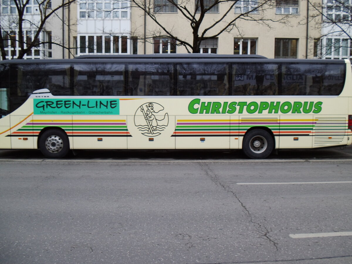 Aus Oesterreich: Christophorus, Mayrhofen - SZ CHR 1 - Setra S 415 GT-HD am 19. Februar 2014 in Mnchen (Aufnahme: Martin Beyer)