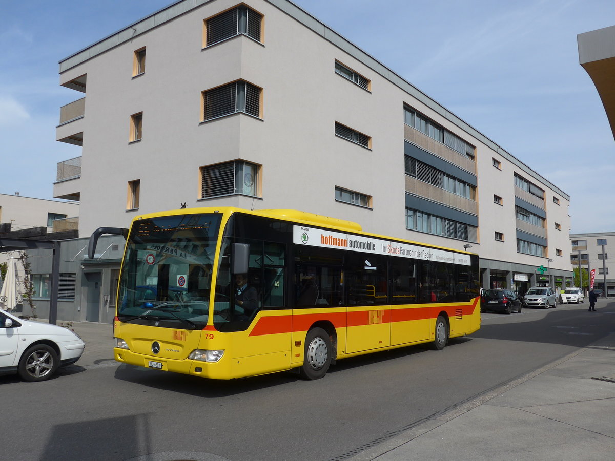 BLT Oberwil - Nr. 79/BL 6203 - Mercedes am 30. April 2016 beim Bahnhof Dornach-Arlesheim