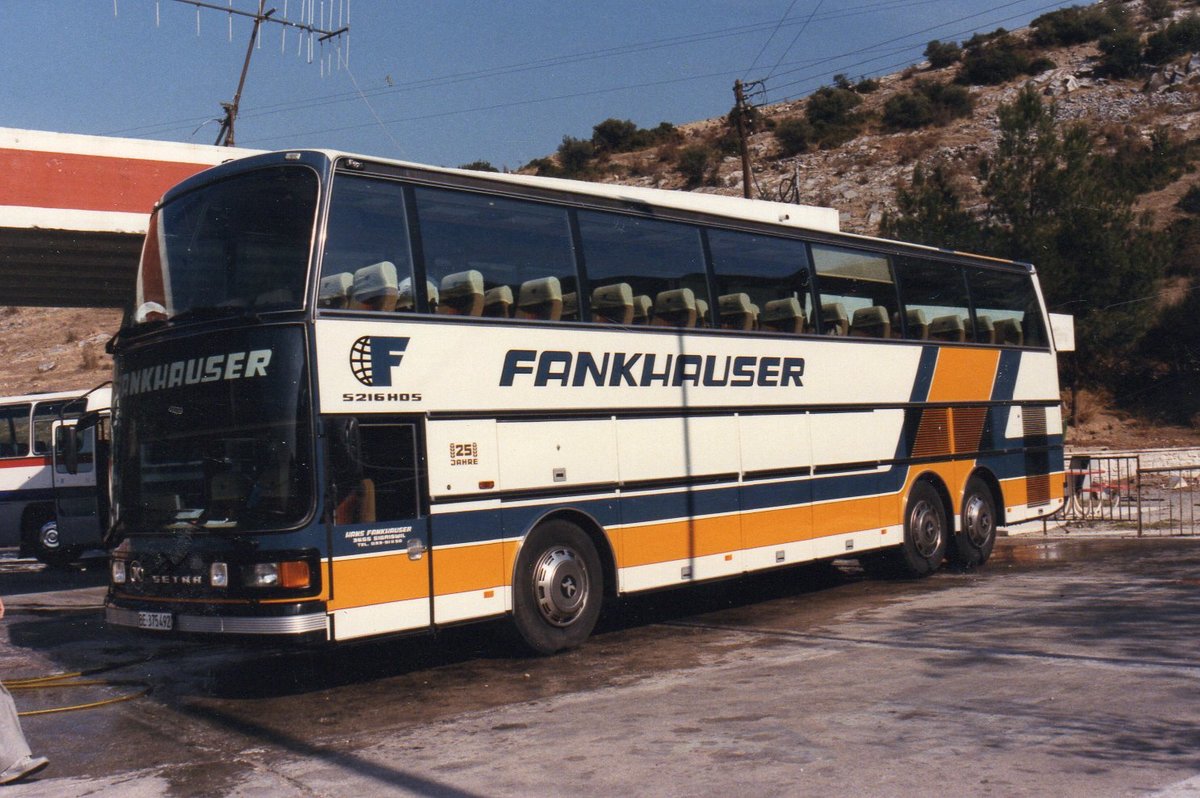 (MD028) - Aus dem Archiv: Fankhauser, Sigriswil - BE 375'492 - Setra im Oktober 1985