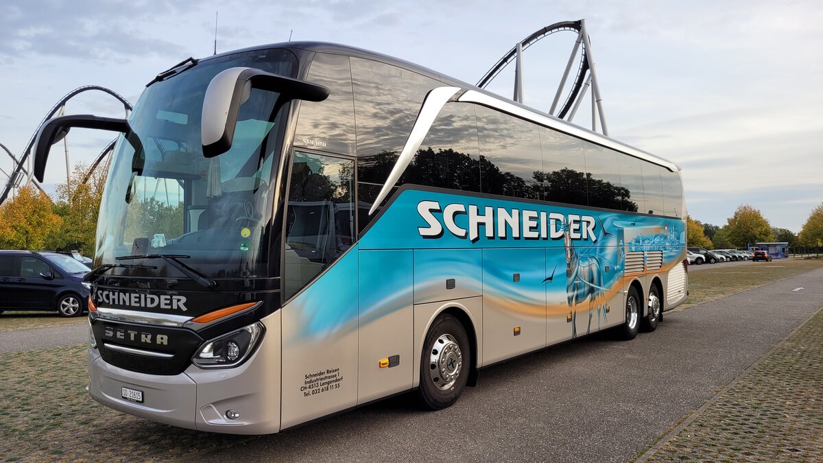 Setra S 516 HDH  Trisan 2.0 ,  SO 21615, Schneider Reisen & Transport AG, Langendorf, Aufgenommen am 12. Oktober 2023 