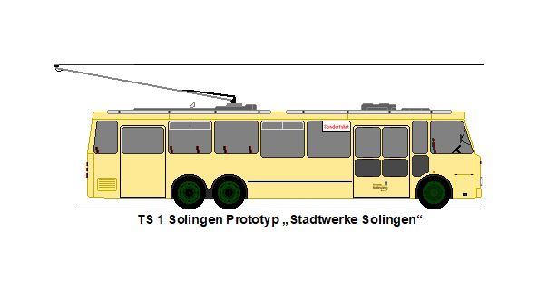 SWS Solingen - TS 1 Krupp/Ludewig-Solingen Trolleybus (Prototyp)