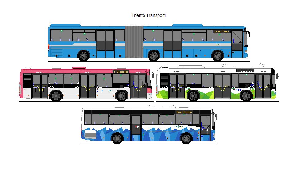 TT Trento - Setra SG 321 UL + + Scania Omnicity + Scania Citywide LF 10 CNG + Iveco Crossway