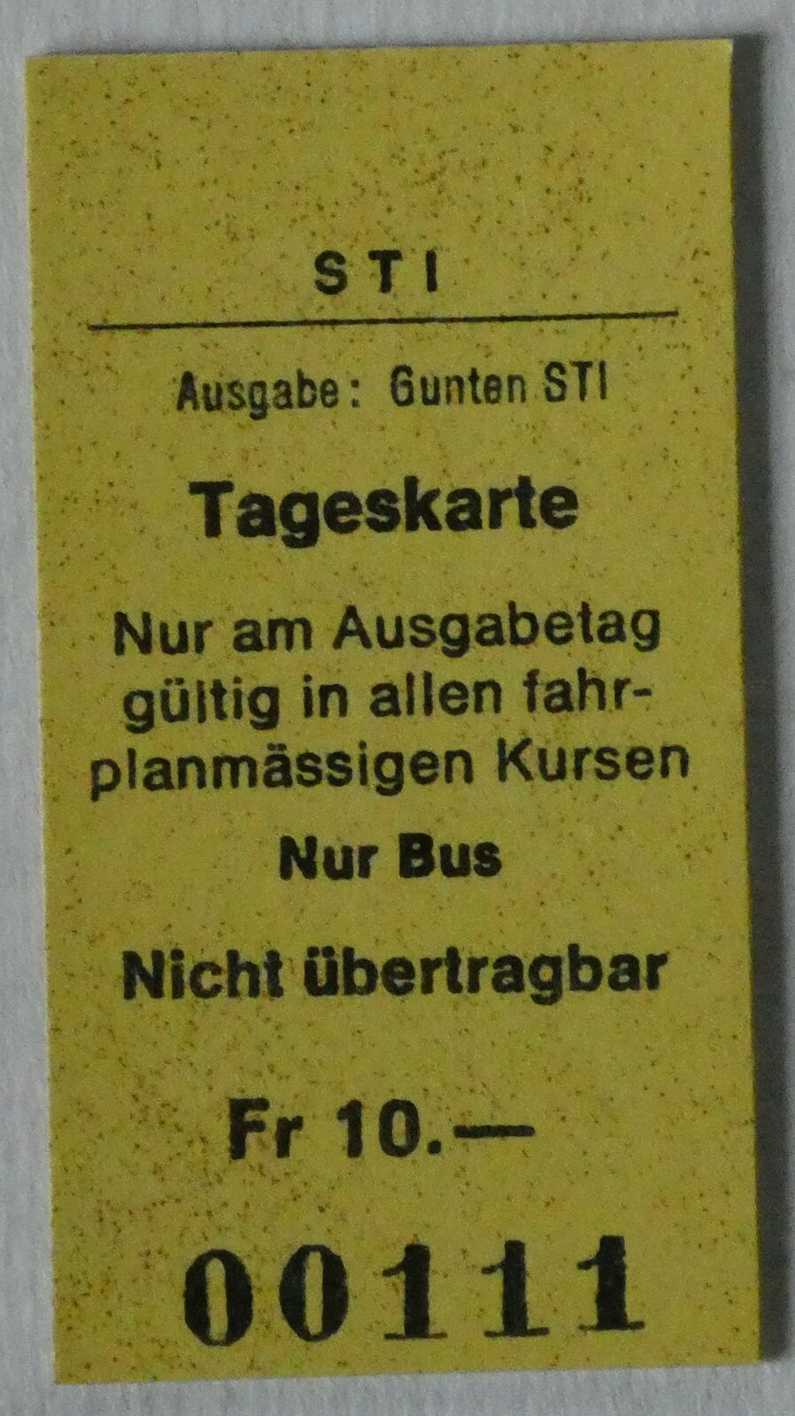 (239'892) - STI-Tageskarte ab Gunten am 29. August 2022 in Thun