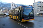 Brig/908341/284167---postauto-wallis---vs (284'167) - PostAuto Wallis - VS 581'435/PID 12'192 - eMercedes am 15. Januar 2026 beim Bahnhof Visp