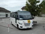 (252'197) - TPF Fribourg - Nr. 495/FR 301'520 - Iveco/ProBus am 1. Juli 2023 in Charmey, Primarschulhaus