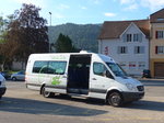 (173'541) - transN, La Chaux-de-Fonds - Nr. 31/NE 32'311 - Mercedes am 1. August 2016 beim Bahnhof Fleurier