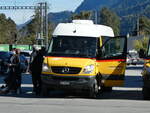 Mercedes/756082/229260---postauto-graubuenden---nr (229'260) - PostAuto Graubünden - Nr. 11/GR 49'912 - Mercedes am 15. Oktober 2021 beim Bahnhof Ilanz