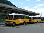 (237'505) - PostAuto Bern - BE 755'377 - Mercedes/Kusters am 25. Juni 2022 beim Bahnhof Reichenbach