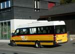 (256'141) - PostAuto Zentralschweiz - Nr. 205/OW 10'005/PID 10'531 - Mercedes (ex Dillier, Sarnen Nr. 15) am 16. Oktober 2023 beim Bahnhof Giswil