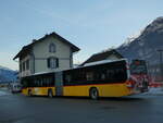 (231'605) - PostAuto Wallis - VS 536'944 - MAN (ex TMR Martigny Nr. 123) am 1. Januar 2022 beim Bahnhof Riddes