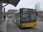 Solaris/693141/215053---postauto-bern---be (215'053) - PostAuto Bern - BE 546'245 - Solaris am 2. Mrz 2020 beim Bahnhof Laupen
