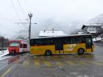 (148'733) - TMR Martigny - Nr. 137/VS 6612 - Irisbus am 2. Februar 2014 beim Bahnhof Le Chble