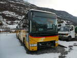 Irisbus/762750/231191---postauto-wallis---nr (231'191) - PostAuto Wallis - Nr. 14 - Irisbus (ex Theytaz, Sion) am 12. Dezember 2021 in Saxon, Garage Visa