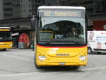(245'004) - BUS-trans, Visp - VS 123'123/PID 10'347 - Iveco am 14. Januar 2023 beim Bahnhof Visp