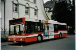 (057'812) - AAR bus+bahn, Aarau - Nr. 144/AG 7544 - MAN am 27. Dezember 2002 beim Bahnhof Aarau