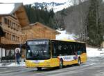 (246'250) - Grindelwaldbus, Grindelwald - Nr. 12/BE 356'085 - MAN am 17. Februar 2023 in Grindelwald, Oberer Gletscher