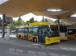 Scania/495033/170270---blt-oberwil---nr (170'270) - BLT Oberwil - Nr. 28/BL 160'250 - Scania am 30. April 2016 beim Bahnhof Dornach-Arlesheim