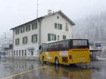 (149'060) - Fontana, Ilanz - Nr. 17/GR 3325 - Volvo (ex Nr. 12) am 1. Mrz 2014 beim Bahnhof Ilanz
