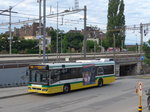 (173'536) - transN, La Chaux-de-Fonds - Nr. 218/NE 99'218 - Volvo (ex TN Neuchtel Nr. 218) am 1. August 2016 beim Bahnhof Neuchtel