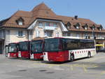 (195'684) - TPF Fribourg - Nr. 62/FR 300'360 - Volvo am 6. August 2018 beim Bahnhof Romont