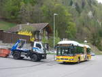 Volvo/697816/216327---postauto-bern---be (216'327) - PostAuto Bern - BE 610'543 - Volvo am 21. April 2020 beim Bahnhof Lauterbrunnen