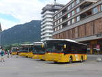 (219'837) - Bundi, Disentis - GR 93'897 - Volvo am 16. August 2020 beim Bahnhof Ilanz