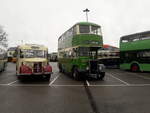 Bedford/729569/fww-5961947-bedford-obduple-c28fnew-to FWW 596
1947 Bedford OB
Duple C28F
New to West Yorkshire RCC, fleet number 646.

CBV 433
1949 Guy Arab III
Crossley H30/26R
New to Blackburn Corporation, fleet number 133.

Photographed at Skipton, North Yorkshire, UK, on Sunday 14th October 2018.
