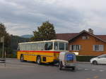 Saurer/632919/197885---schmid-thoerishaus---be (197'885) - Schmid, Thrishaus - BE 26'206 - Saurer/Tscher (ex P 24'244) am 16. September 2018 beim Bahnhof Spiez