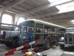 Saurer/719285/222291---vbz-zuerich-ocs-- (222'291) - VBZ Zrich (OCS) - Nr. 553 - Saurer/Saurer (ex Nr. 201) am 21. Oktober 2020 in Arbon, Saurermuseum Depot (1. Gelenkautobus der Schweiz!)
