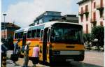 (024'131) - Mutti, San Bernardino - GR 74'057 - Mercedes am 13. Juli 1998 beim Bahnhof Bellinzona