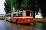 (033'210) - TN Neuchtel - Nr. 160 - FBW/Hess Gelenktrolleybus (ex Nr. 60) am 5. Juli 1999 in Neuchtel, Dpt