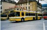 (034'013) - TN Neuchtel - Nr. 162 - FBW/Hess Gelenktrolleybus am 10. Juli 1999 in Neuchtel, Place Pury