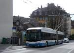 zurich/841661/260151---vbz-zuerich---nr (260'151) - VBZ Z�rich - Nr. 182 - Hess/Hess Gelenktrolleybus am 4. M�rz 2024 in Z�rich, Klusplatz