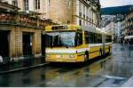 (033'308) - TN Neuchtel - Nr. 117 - NAW/Hess Gelenktrolleybus am 6. Juli 1999 in Neuchtel, Place Pury