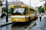 (033'320) - TN Neuchtel - Nr. 119 - NAW/Hess Gelenktrolleybus am 6. Juli 1999 in Neuchtel, Place Pury