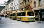 (034'006) - TN Neuchtel - Nr. 108 - NAW/Hess Gelenktrolleybus am 10. Juli 1999 in Neuchtel, Place Pury