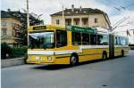 (041'835) - TN Neuchtel - Nr. 115 - NAW/Hess Gelenktrolleybus am 12. Juli 2000 in Neuchtel, Place Pury
