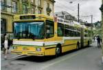 (046'710) - TN Neuchtel - Nr. 101 - NAW/Hess Gelenktrolleybus am 18. Mai 2001 in Neuchtel, Place Pury