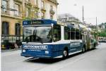 (047'317) - TN Neuchtel - Nr. 111 - NAW/Hess Gelenktrolleybus am 16. Juni 2001 in Neuchtel, Place Pury