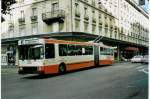 NAW/234420/049725---tpg-genve---nr (049'725) - TPG Genve - Nr. 697 - NAW/Hess Gelenktrolleybus am 17. September 2001 in Genve, Place du Pont