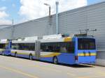 (151'460) - transN, La Chaux-de-Fonds - Nr. 121 - NAW/Hess Gelenktrolleybus (ex TC La Chaux-de-Fonds Nr. 121) am 12. Juni 2014 in Marin, Dpt