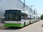 (151'463) - transN, La Chaux-de-Fonds - Nr. 125 - NAW/Hess Gelenktrolleybus (ex TC La Chaux-de-Fonds Nr. 125) am 12. Juni 2014 in Marin, Dpt