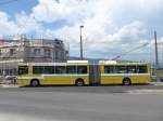 (151'476) - transN, La Chaux-de-Fonds - Nr. 102 - NAW/Hess Gelenktrolleybus (ex TN Neuchtel Nr. 102) am 12. Juni 2014 beim Bahnhof Marin