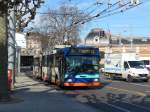 (169'078) - TPG Genve - Nr. 710 - NAW/Hess Gelenktrolleybus am 7. Mrz 2016 in Genve, Place des Vingt-Deux-Cantons
