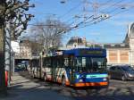 (169'079) - TPG Genve - Nr. 701 - NAW/Hess Gelenktrolleybus am 7. Mrz 2016 in Genve, Place des Vingt-Deux-Cantons