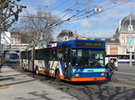 (169'115) - TPG Genve - Nr. 713 - NAW/Hess Gelenktrolleybus am 7. Mrz 2016 in Genve, Place des Vingt-Deux-Cantons