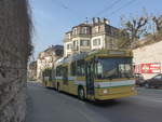 (225'005) - transN, La Chaux-de-Fonds - Nr. 115 - NAW/Hess Gelenktrolleybus am 17. April 2021 in Neuchtel, Avenue de la Gare