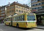 (249'587) - transN, La Chaux-de-Fonds - Nr. 116 - NAW/Hess Gelenktrolleybus (ex TN Neuchtel Nr. 116) am 5. Mai 2023 in Neuchtel, Place Pury